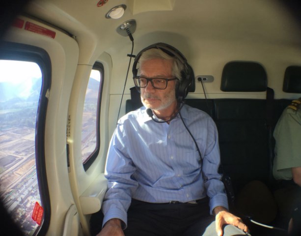 Ministro Fontaine realiza sobrevuela para verificar cumplimiento de plan de contingencia en carreteras 29.03.2018 [640x480]