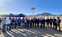 Foto autoridades Estación Metereo. DGA